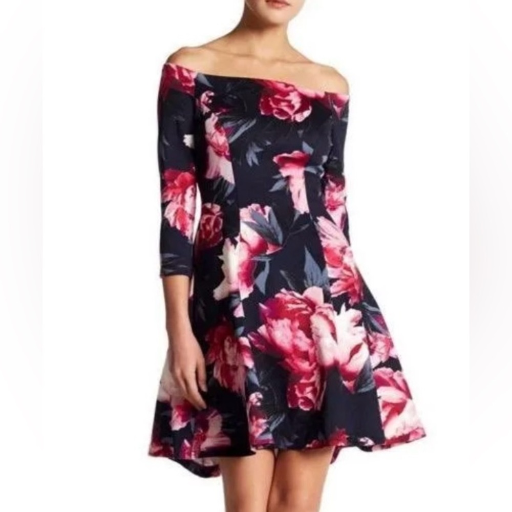 Floral off shoulder Vince Camuto dress